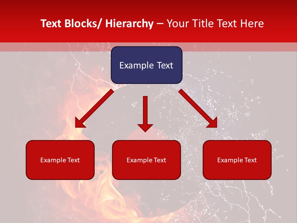 Burning Rock Close Up PowerPoint Template