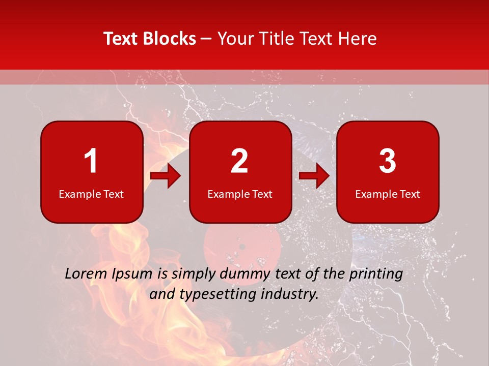 Burning Rock Close Up PowerPoint Template