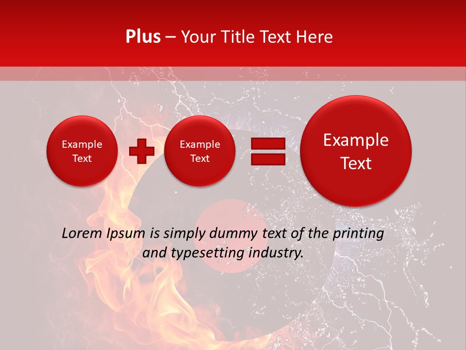 Burning Rock Close Up PowerPoint Template