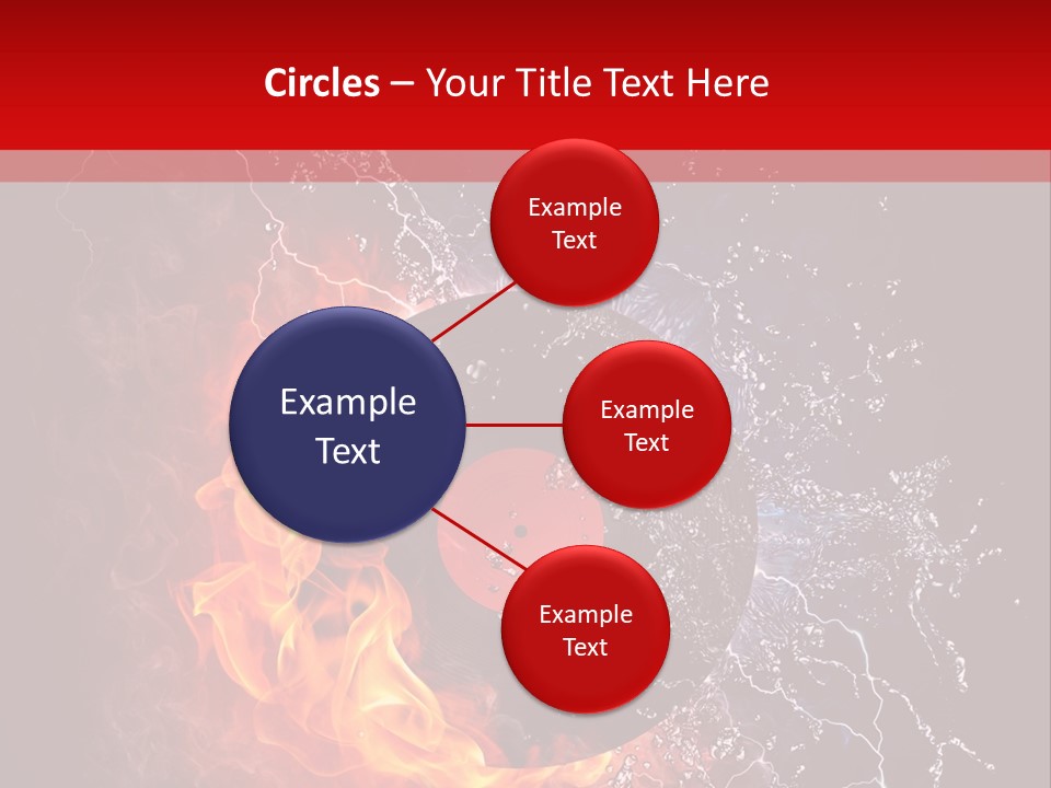 Burning Rock Close Up PowerPoint Template