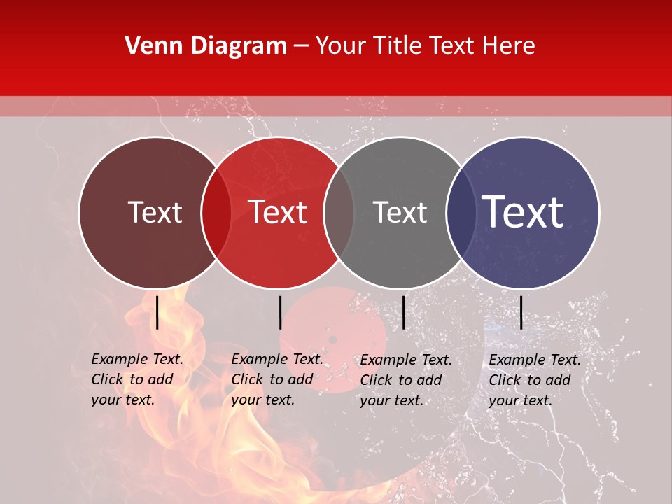 Burning Rock Close Up PowerPoint Template