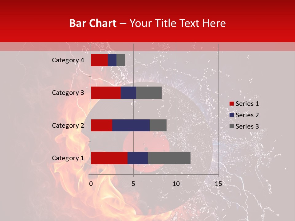 Burning Rock Close Up PowerPoint Template