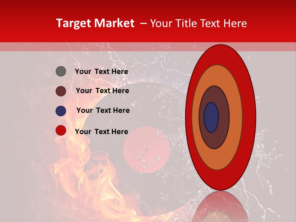 Burning Rock Close Up PowerPoint Template