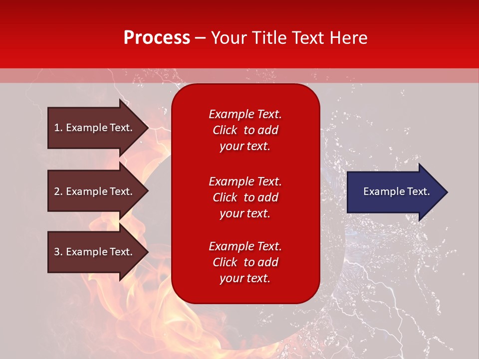 Burning Rock Close Up PowerPoint Template