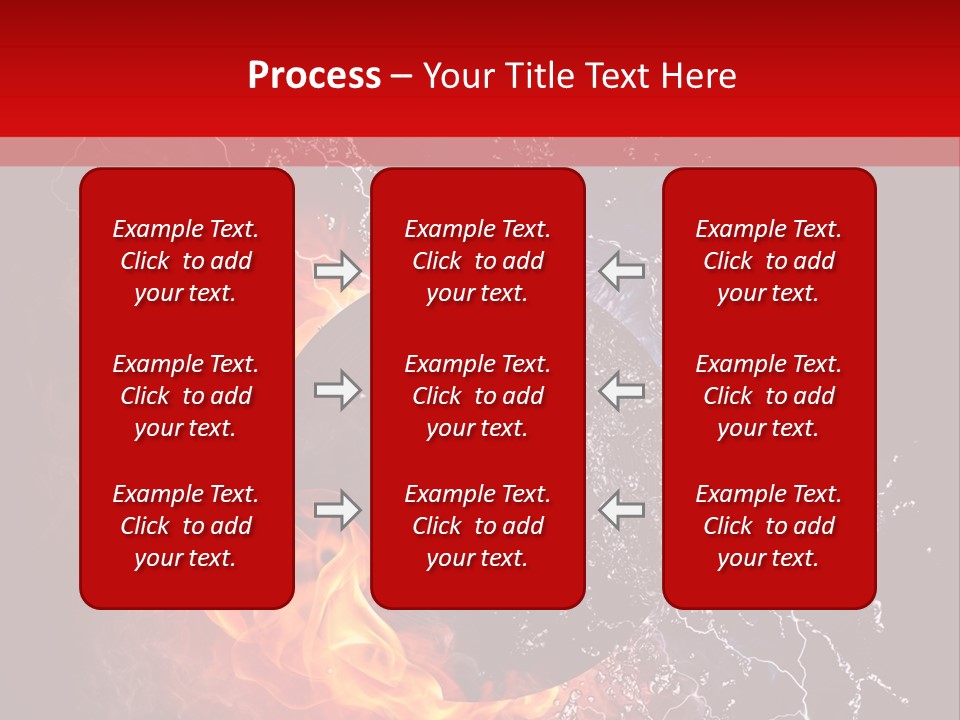 Burning Rock Close Up PowerPoint Template