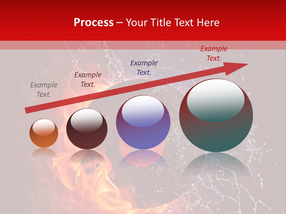 Burning Rock Close Up PowerPoint Template