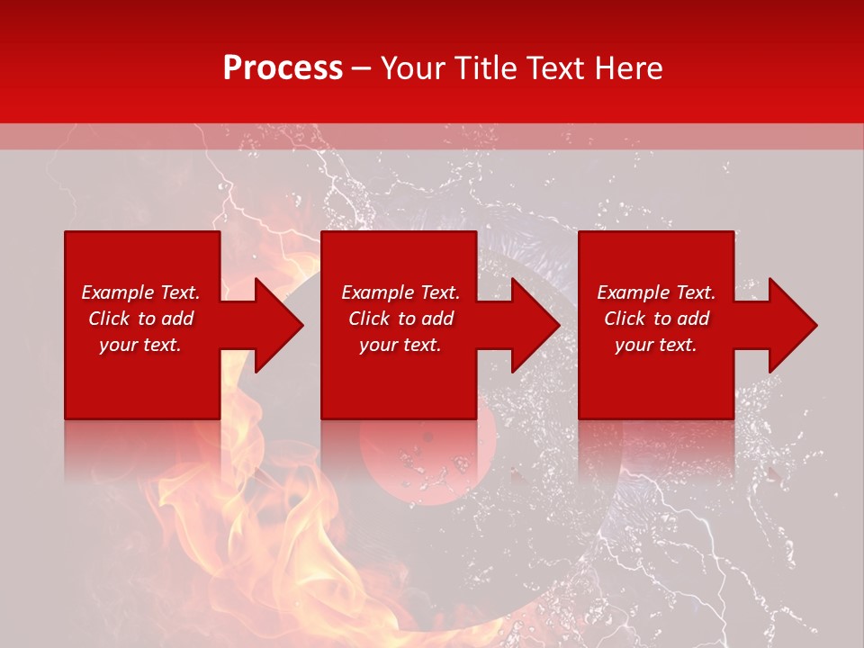 Burning Rock Close Up PowerPoint Template