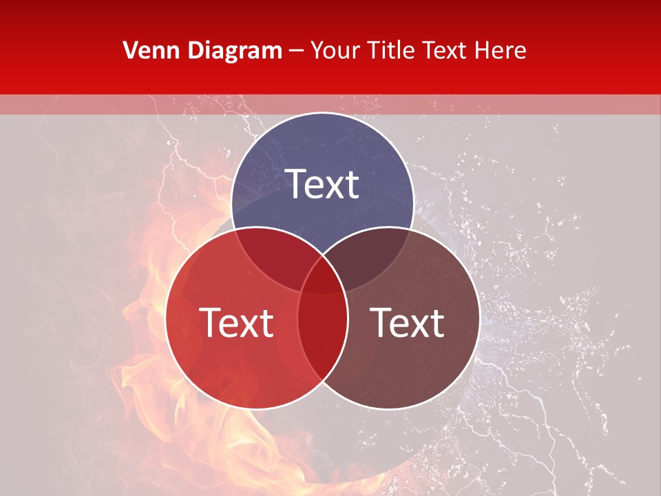 Burning Rock Close Up PowerPoint Template