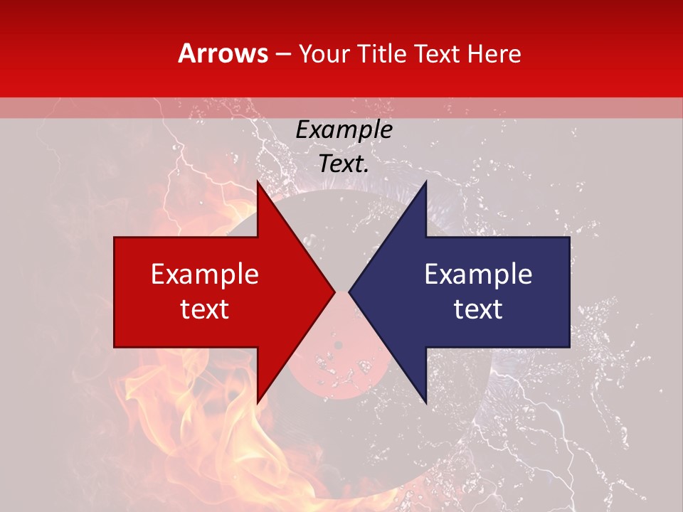 Burning Rock Close Up PowerPoint Template