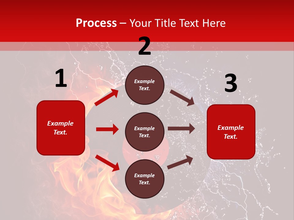 Burning Rock Close Up PowerPoint Template