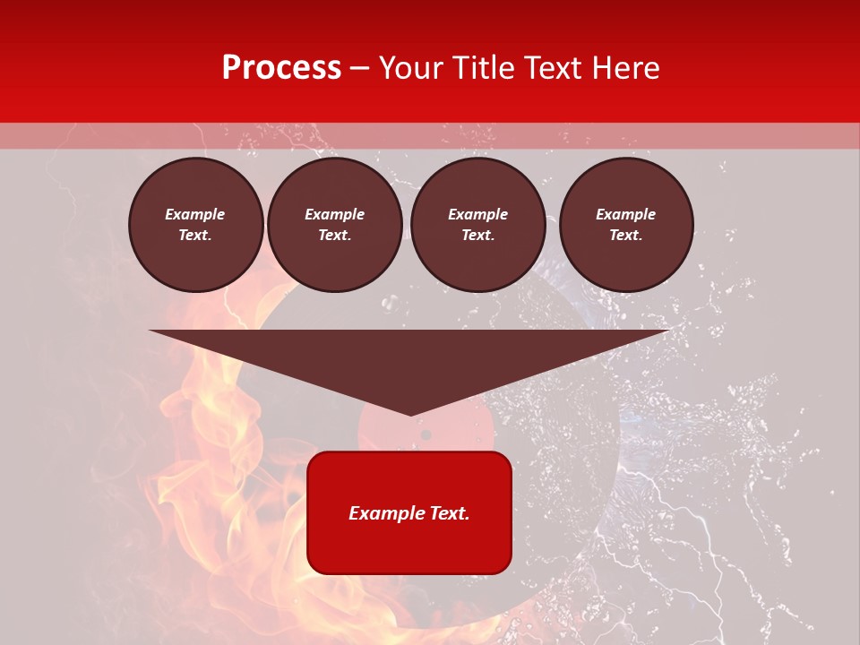 Burning Rock Close Up PowerPoint Template