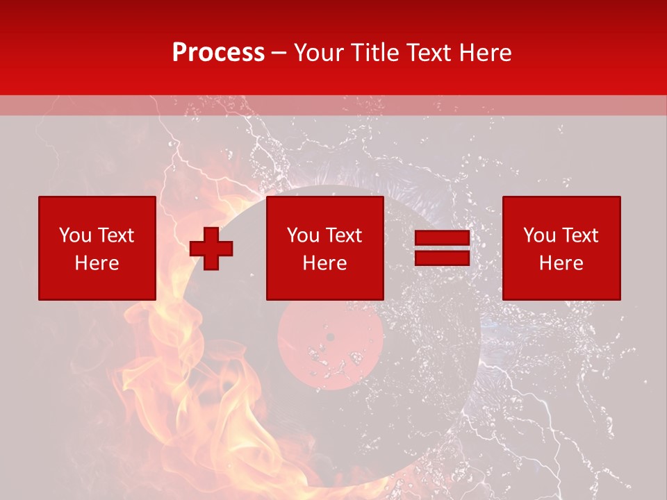 Burning Rock Close Up PowerPoint Template