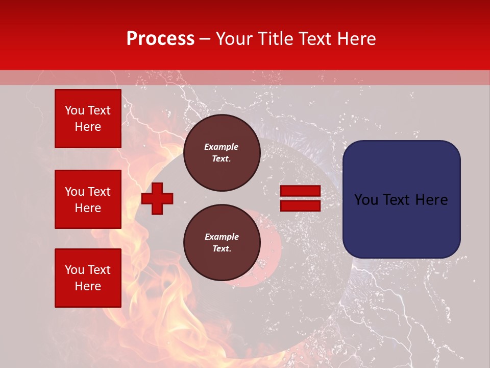 Burning Rock Close Up PowerPoint Template