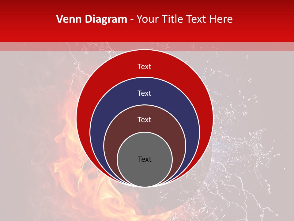 Burning Rock Close Up PowerPoint Template
