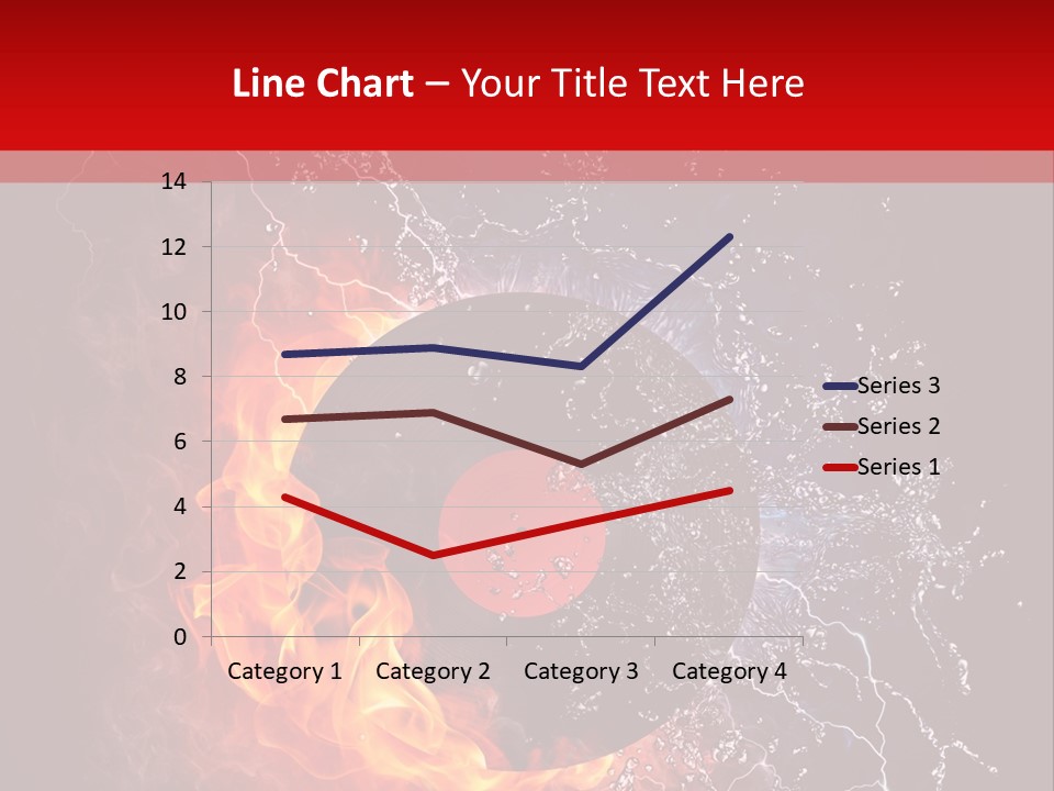 Burning Rock Close Up PowerPoint Template