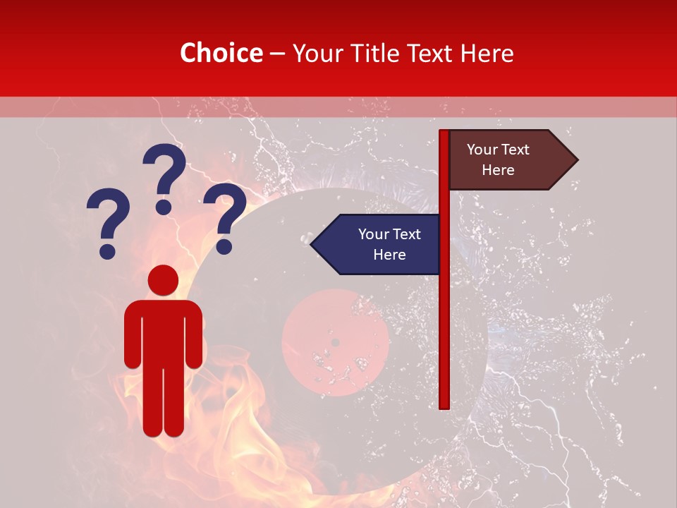 Burning Rock Close Up PowerPoint Template