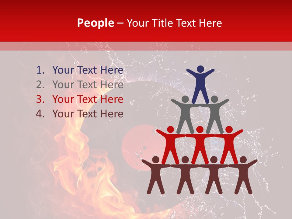 Burning Rock Close Up PowerPoint Template