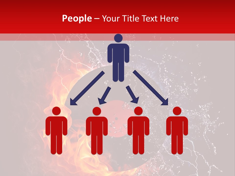 Burning Rock Close Up PowerPoint Template