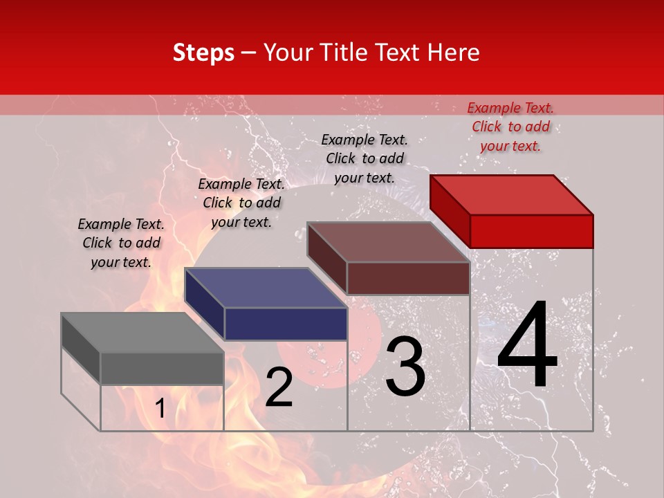 Burning Rock Close Up PowerPoint Template