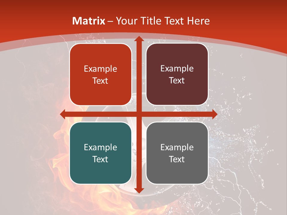 Igniting Object Fire PowerPoint Template