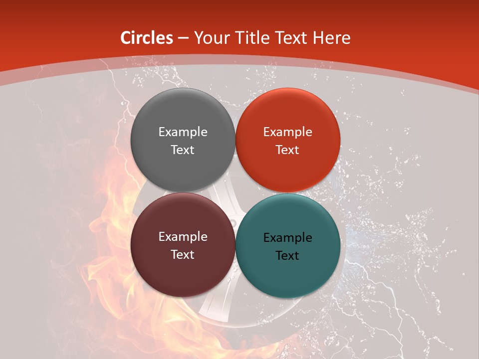 Igniting Object Fire PowerPoint Template