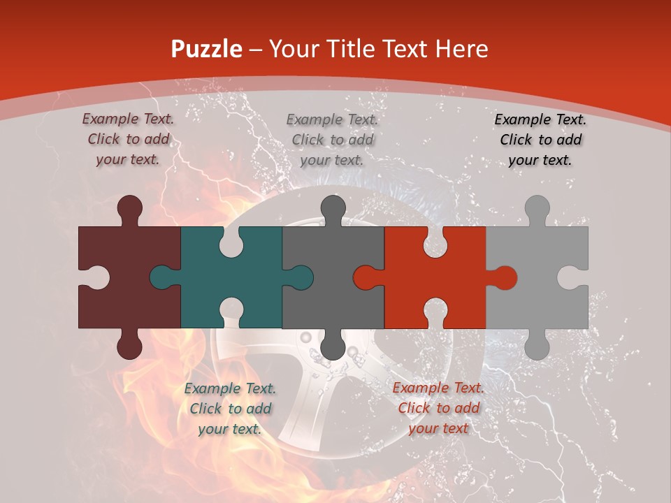 Igniting Object Fire PowerPoint Template