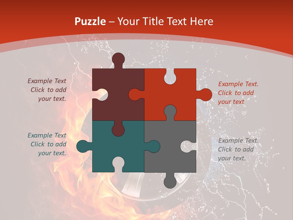 Igniting Object Fire PowerPoint Template