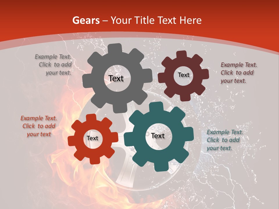 Igniting Object Fire PowerPoint Template