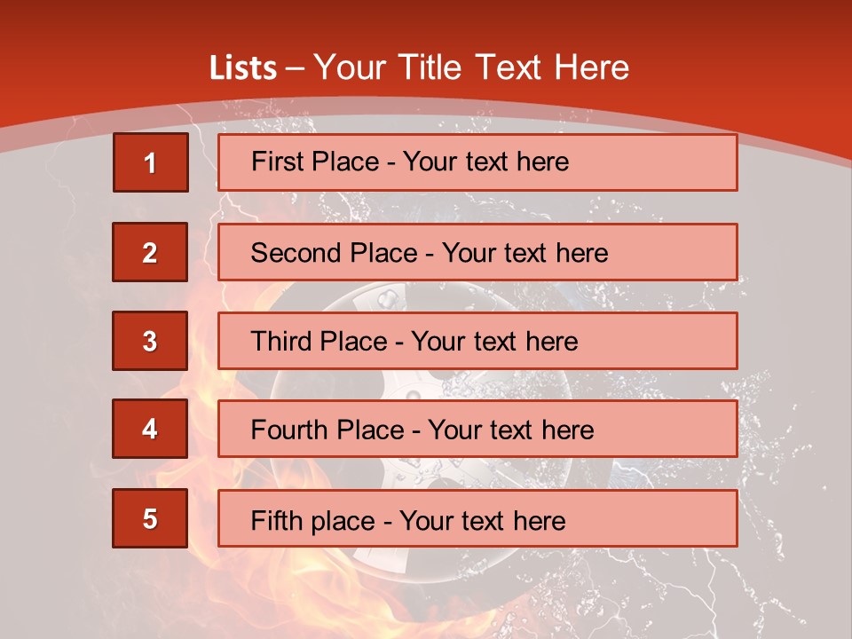 Igniting Object Fire PowerPoint Template