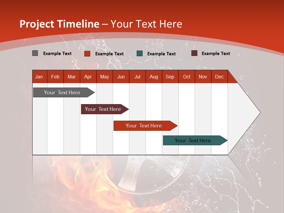 Igniting Object Fire PowerPoint Template