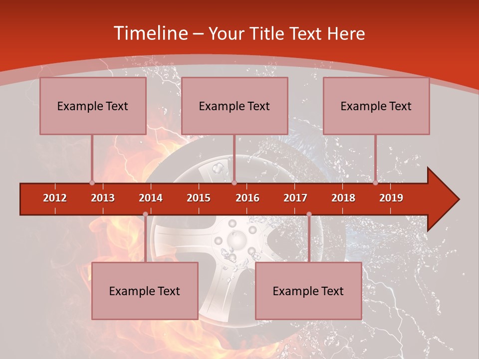 Igniting Object Fire PowerPoint Template