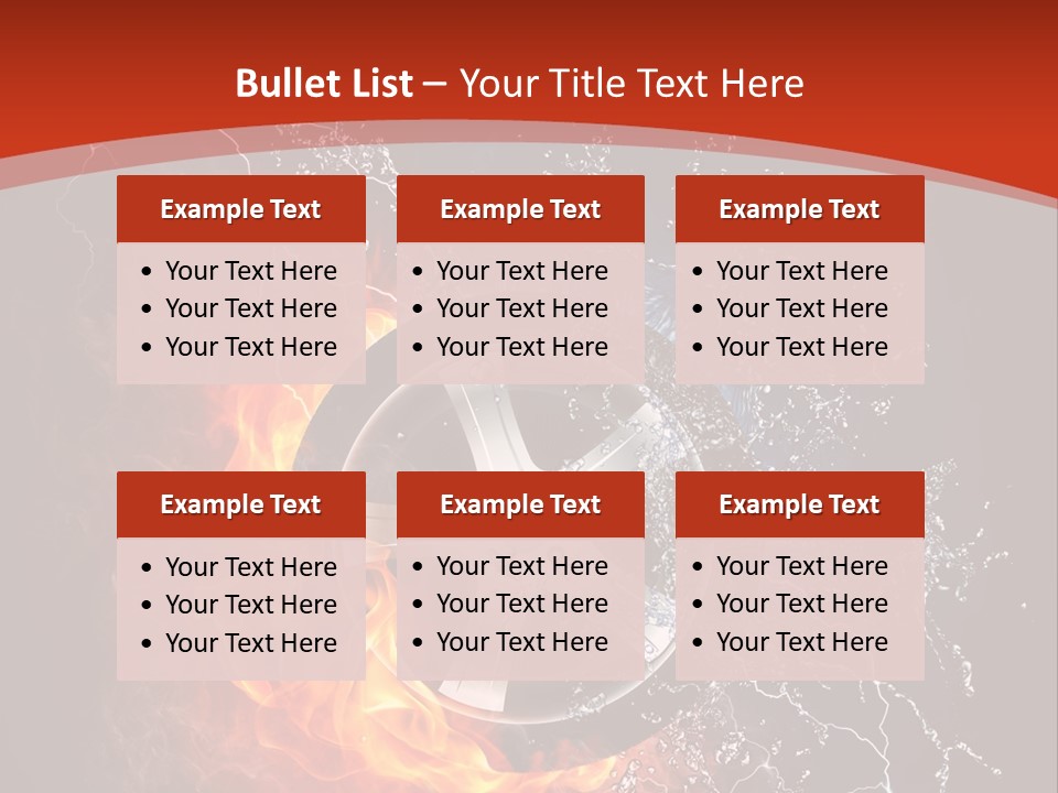 Igniting Object Fire PowerPoint Template