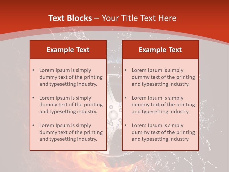 Igniting Object Fire PowerPoint Template