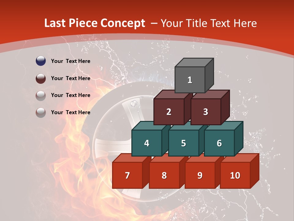 Igniting Object Fire PowerPoint Template