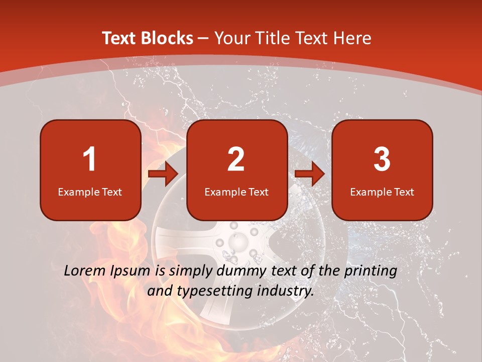Igniting Object Fire PowerPoint Template