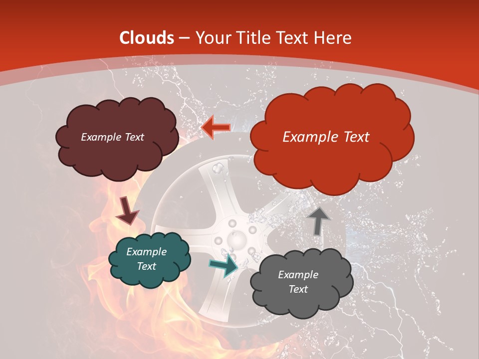 Igniting Object Fire PowerPoint Template