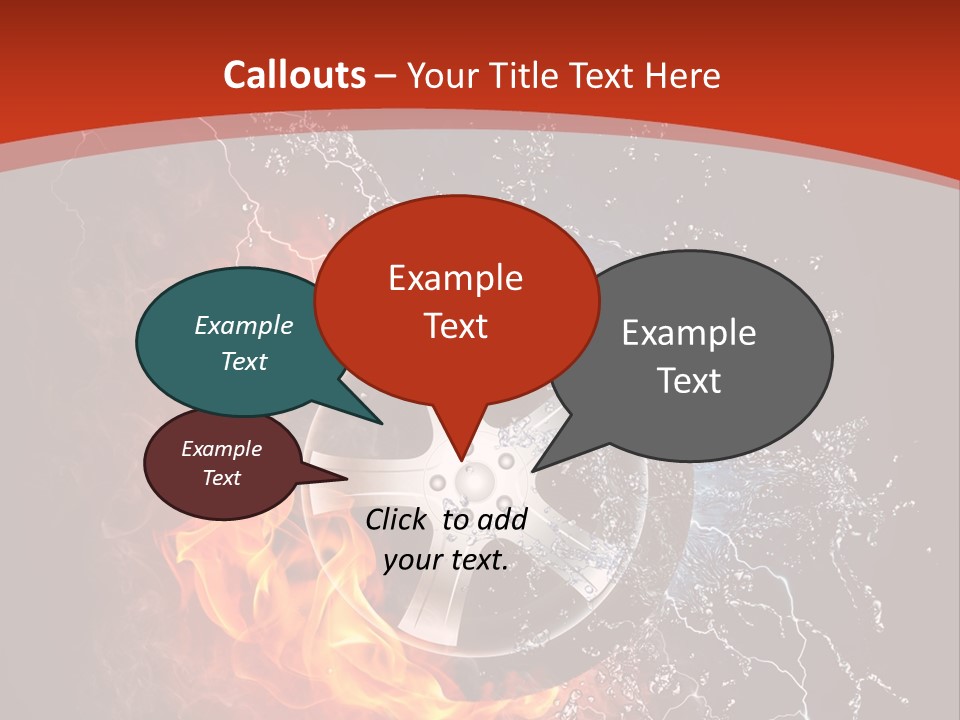 Igniting Object Fire PowerPoint Template