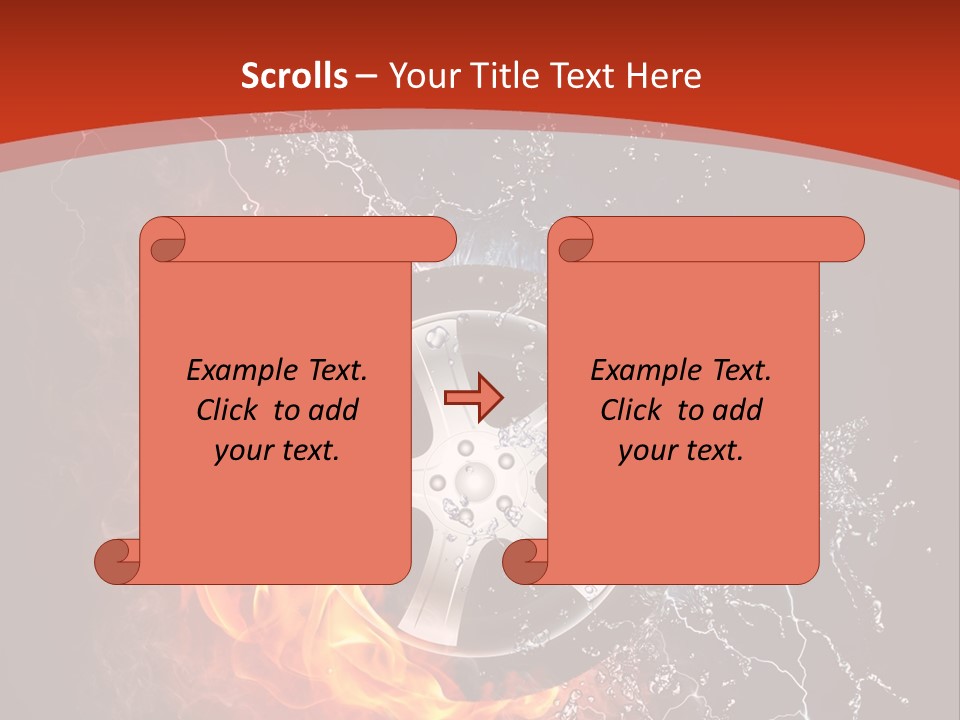 Igniting Object Fire PowerPoint Template