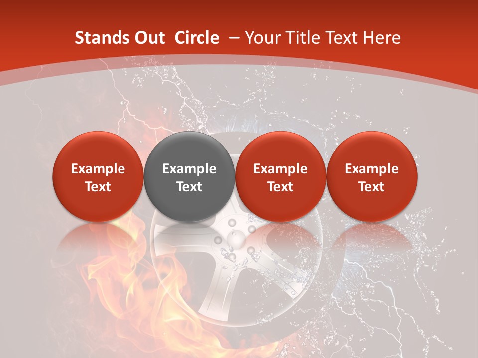 Igniting Object Fire PowerPoint Template