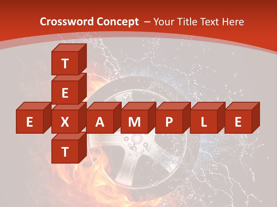 Igniting Object Fire PowerPoint Template