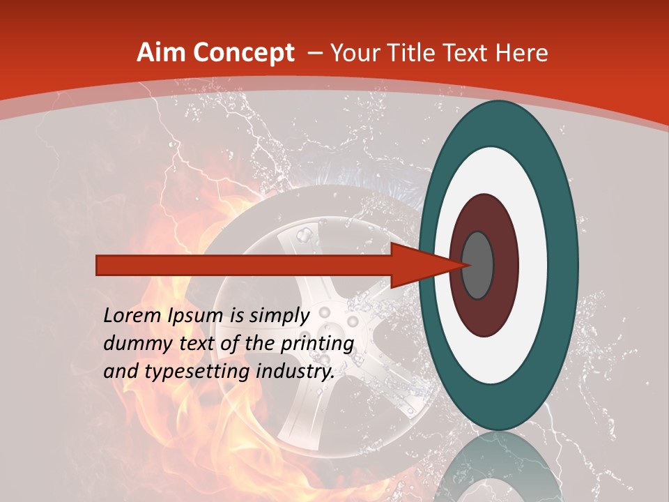 Igniting Object Fire PowerPoint Template
