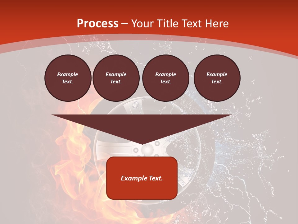 Igniting Object Fire PowerPoint Template