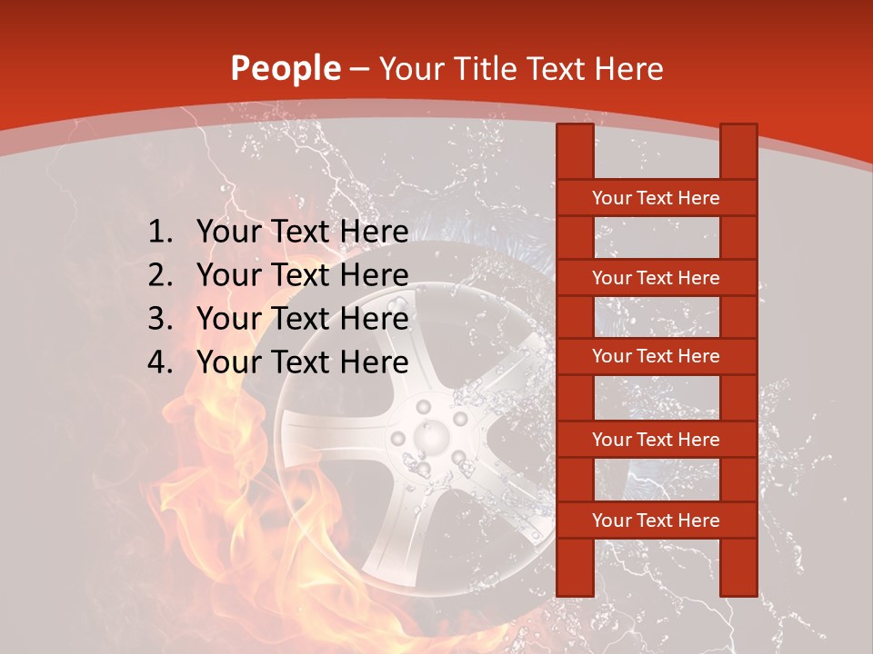 Igniting Object Fire PowerPoint Template