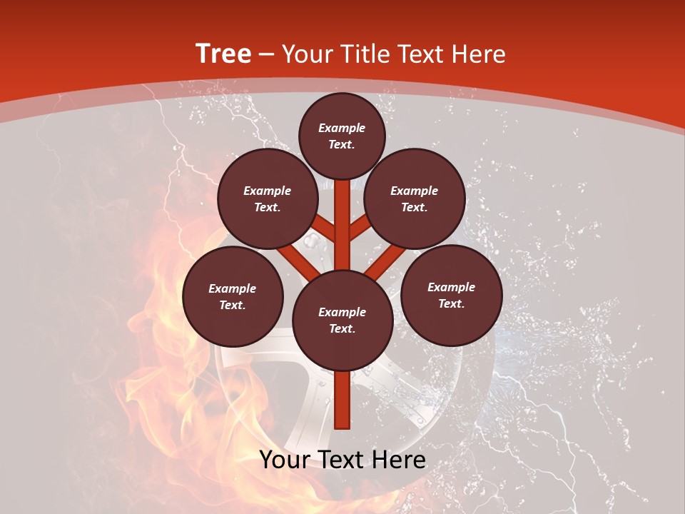 Igniting Object Fire PowerPoint Template
