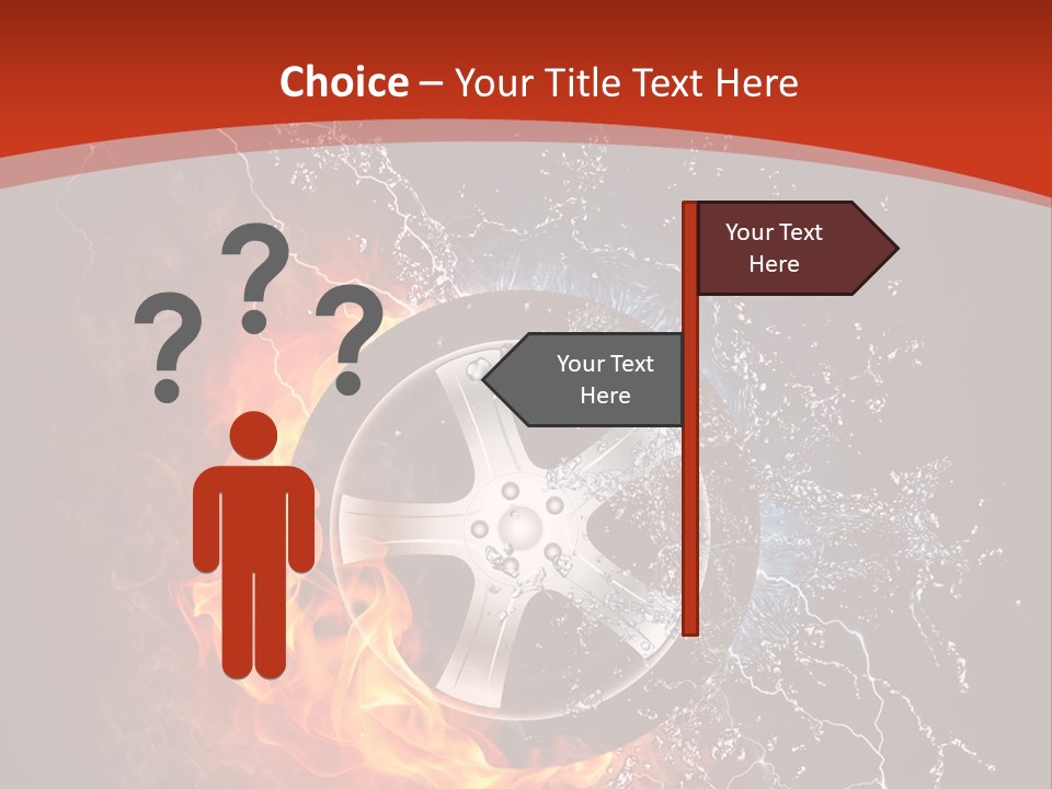 Igniting Object Fire PowerPoint Template