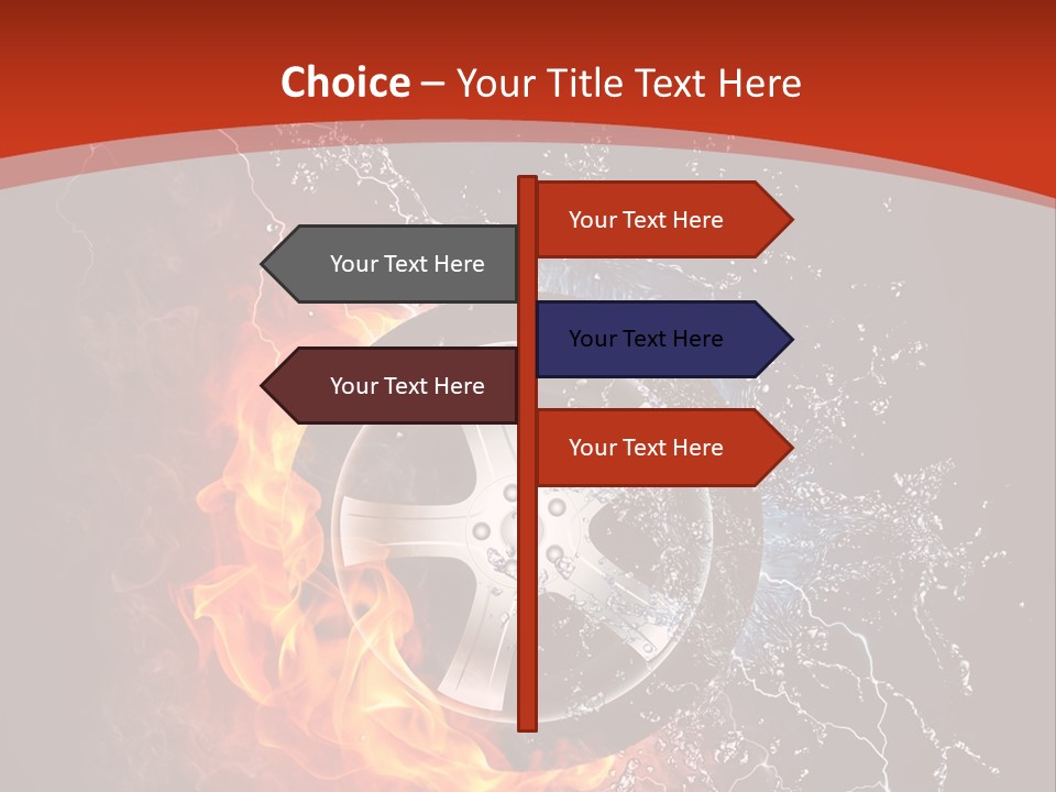 Igniting Object Fire PowerPoint Template