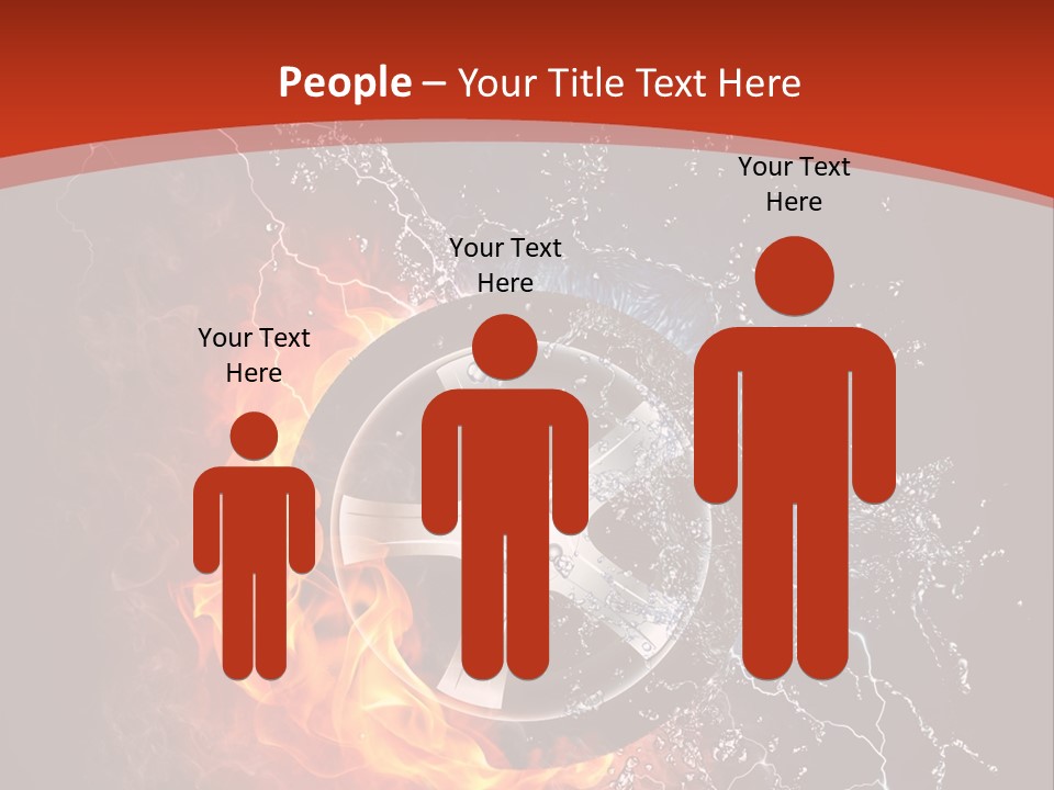 Igniting Object Fire PowerPoint Template