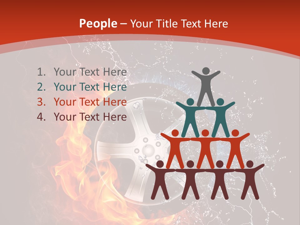 Igniting Object Fire PowerPoint Template