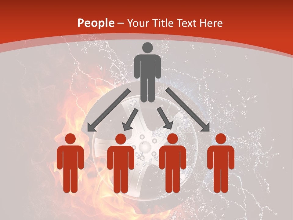 Igniting Object Fire PowerPoint Template