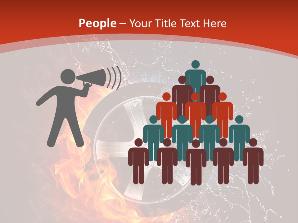 Igniting Object Fire PowerPoint Template